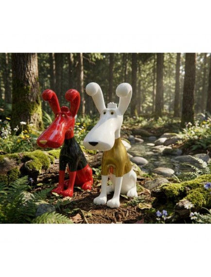 Polyester Sevimli Köpek Figürü