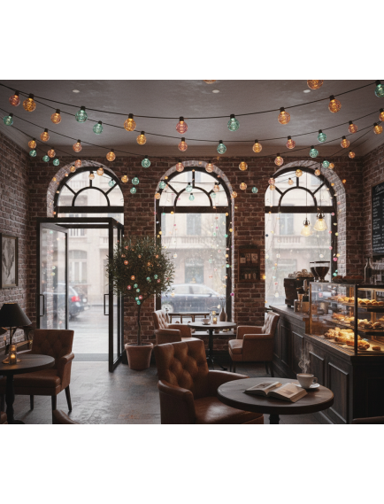 Kristal Top Gün Işığı Dekoratif Işık 5 Metre 28 LED