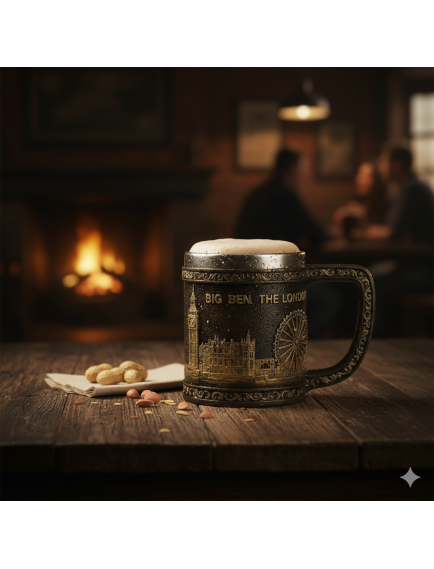 Londra Detaylı Çelik Kupa