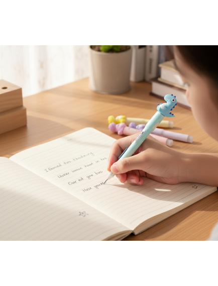 07 Uçlu Ledli Dinazor Tasarımlı Kalem