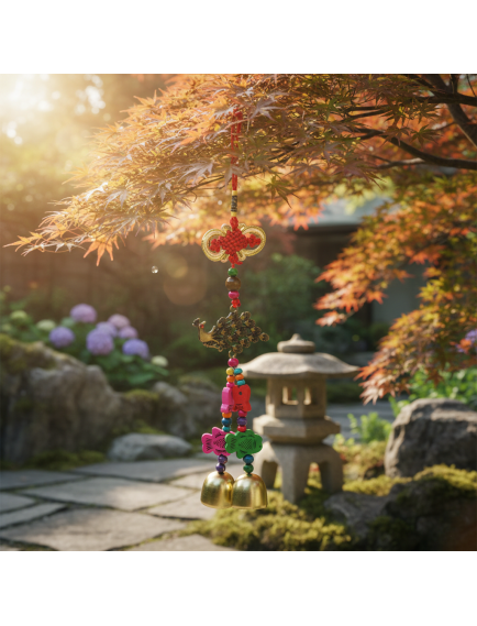 Tavuskuşu Renkli Rüzgar Çanı