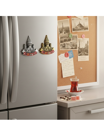 İstanbul Temalı Metal Magnet Model 1