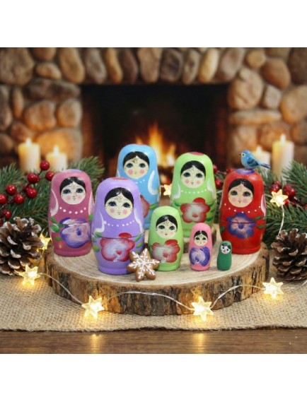 4'lü Ahşap Matruşka