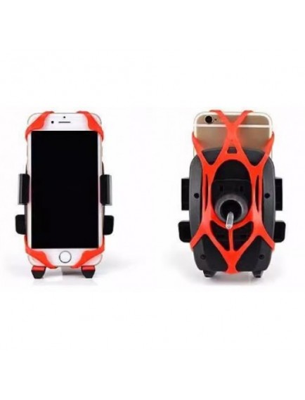 Lastik Destekli Standlı Bisiklet Telefon Tutucu