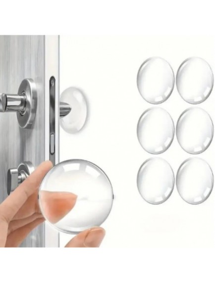 Şeffaf Silikon Mobilya ve Kapı Durdurucu Darbe Pedi 6'lı Set