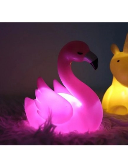 LED Işıklı Flamingo Masa Lambası