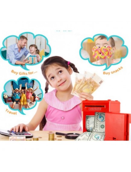 Elektronik Şifreli Kasa Otomatik ATM Kumbara