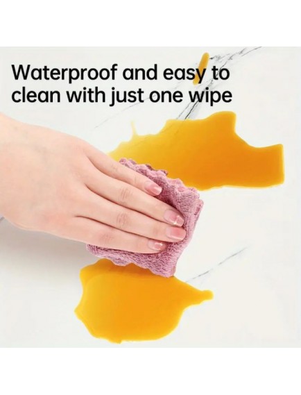 Beyaz Mermer Desenli Alüminyum Plastik Duvar Sticker (30x30)