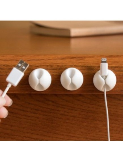 Siyah Beyaz Kablo Sabitleme Klipsi 10'lu