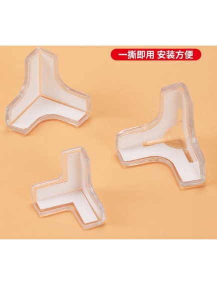 8'li Set Silikon Şeffaf Masa Kenarı Koruma Aparatı