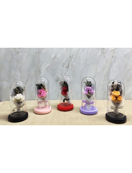 Işıklı Müzikli Romantik Gül Buketi