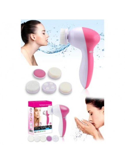 5 iN 1 Pilli Yüz Temizleme,Masaj ve Peeling Fırça seti