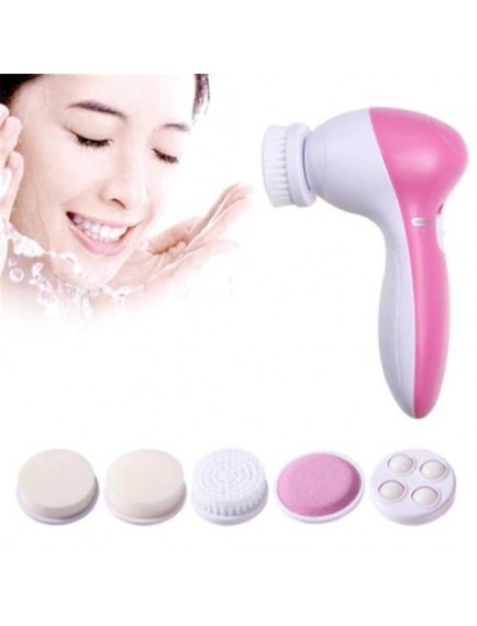 5 iN 1 Pilli Yüz Temizleme,Masaj ve Peeling Fırça seti