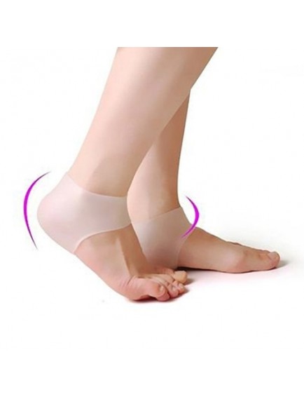 Silikon Topuk Çorabı Beyaz Renk