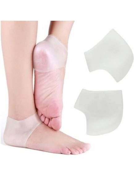 Silikon Topuk Çorabı Beyaz Renk