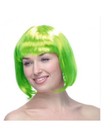 Yeşil Küt Peruk Saç