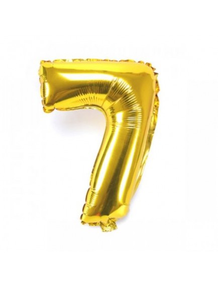 Altın Sarısı Folyo Rakam Balon 1 Metre