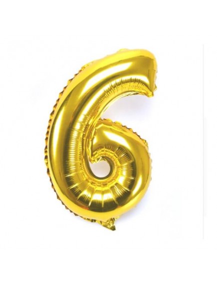 Altın Sarısı Folyo Rakam Balon 1 Metre