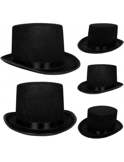 Yetişkin Boy Siyah Renk Keçe Sihirbaz Fötr Şapka