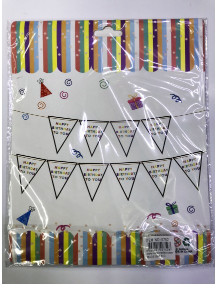 Happy Birthday To You Flama Bayrak Süsü