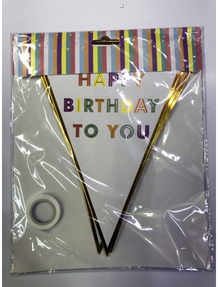 Happy Birthday To You Flama Bayrak Süsü