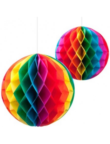 Rengarenk Kağıt Süs Fener 30 cm 1 adet