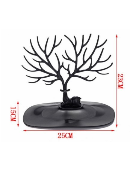 Geyik Tasarımlı Takı Standı Siyah