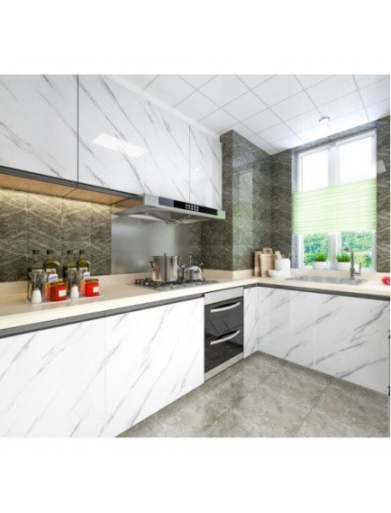 Mermer Desenli Yapışkanlı Tezgah Folyosu 5 mt.