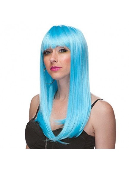 Turkuaz Mavi Parti Peruğu