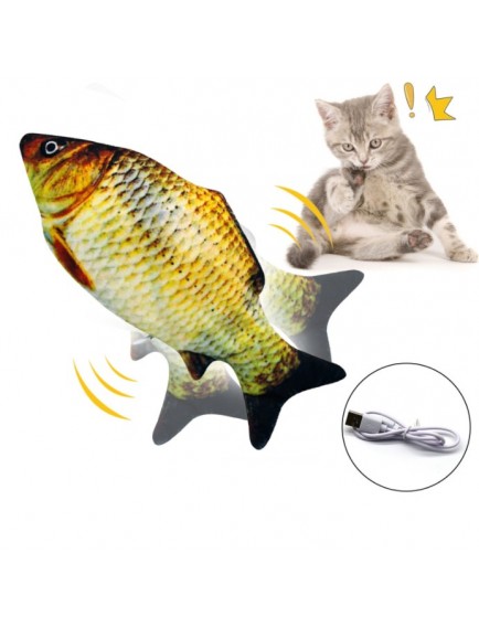Hareketli Balık Kedi Oyuncağı Şarjlı