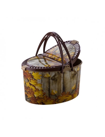 Desenli Piknik Sepeti