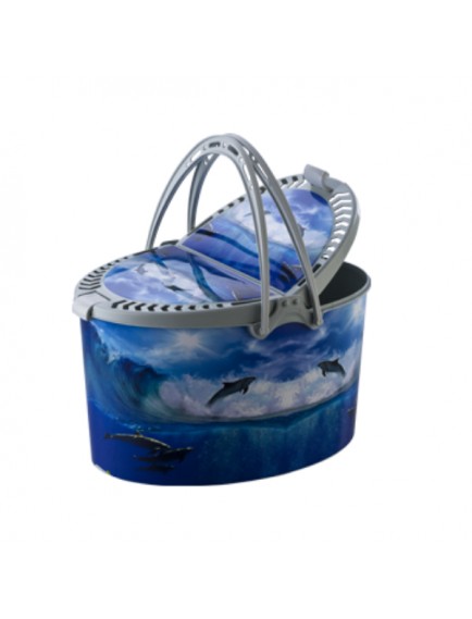 Desenli Piknik Sepeti