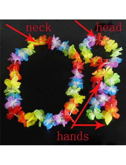 Hawaii Çiçekli Kolye Bileklik Seti