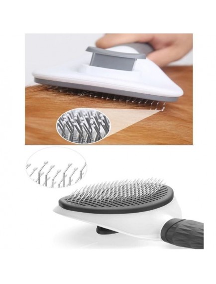 Otomatik Temizlenen Evcil Hayvan Tarağı Gri
