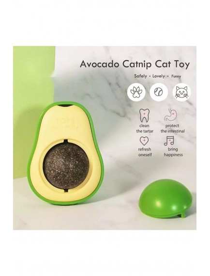 Avokado Tasarımlı Kedi Yalama Topu