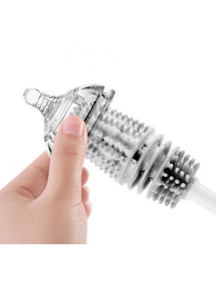 Silikon Uzun Saplı Kavanoz Yıkama Fırçası