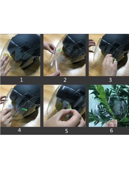 MOTOSIKLET  KASKI İÇIN YAĞMUR KAYDIRICI