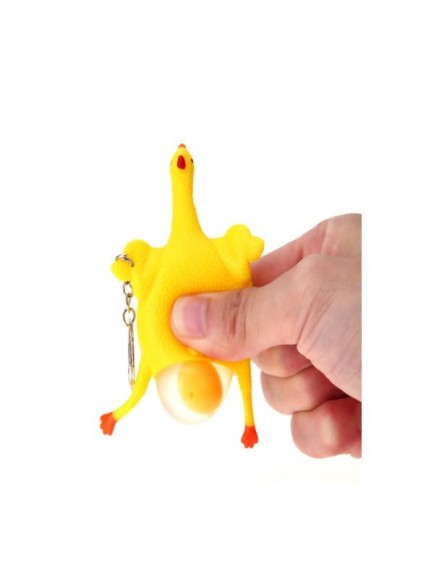 Squishy Yumurtlayan Tavuk Anahtarlık