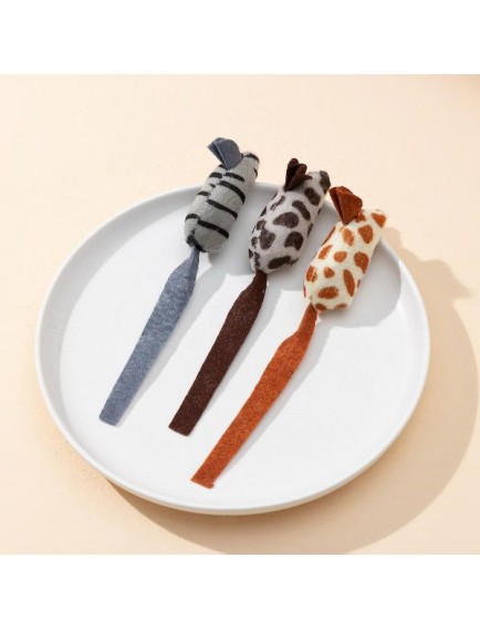 Peluş Fare Kedi Oyuncağı 3 Adet