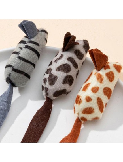 Peluş Fare Kedi Oyuncağı 3 Adet