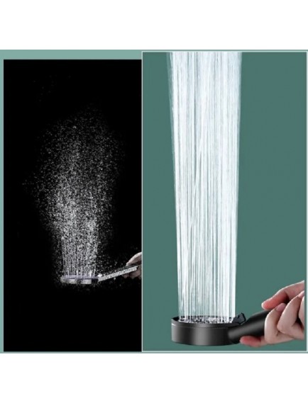 5 Kademeli Duş Başlığı Siyah