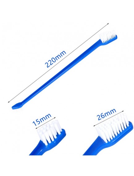 ÇIFT TARAFLI HAYVAN DIŞ FİRÇASI 4 LÜ SET