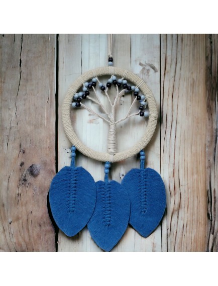 Rüya Kovan Hayat Ağacı Dream Catcher Mavi