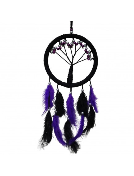 Mor İncili Hayat Ağacı Dream Catcher