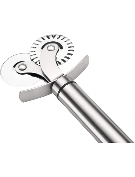 Çift Başlıklı Pizza Hamur Bıçağı