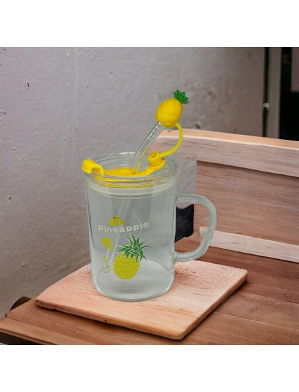 Ananas Tasarımlı Kupa Bardak