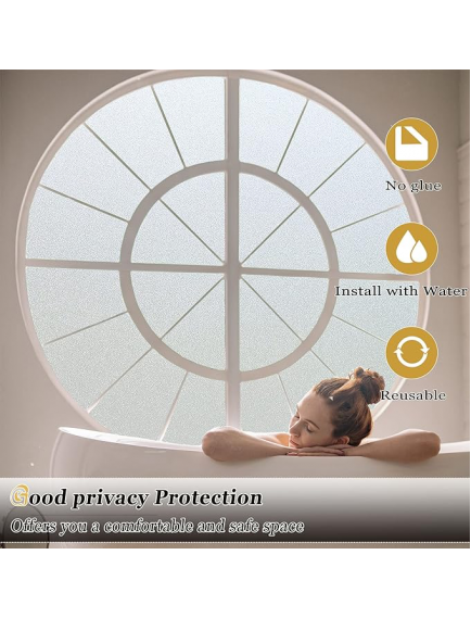 UV Engelleyici Buzlu Cam Filmi 3 Metre x 45 Cm.