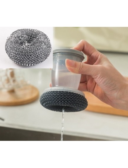 Deterjan Hazneli Telli Bulaşık Fırçası