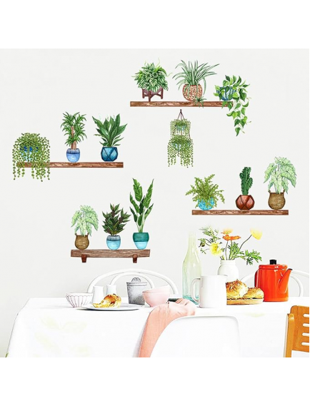 Tropikal Bitkiler Duvar Stickerı Model B