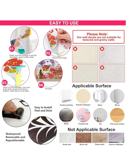 Tropikal Bitkiler Duvar Stickerı Model A